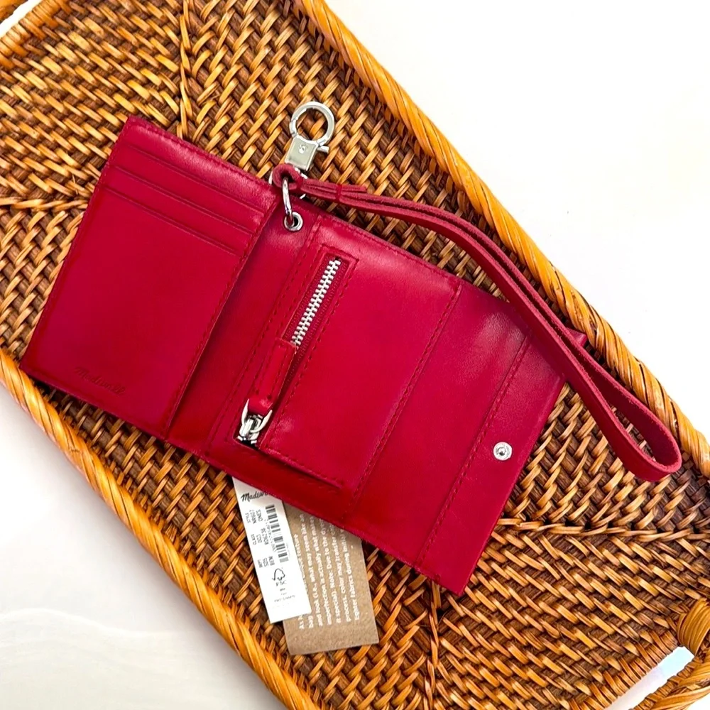 Madewell Red Leather Wristlet